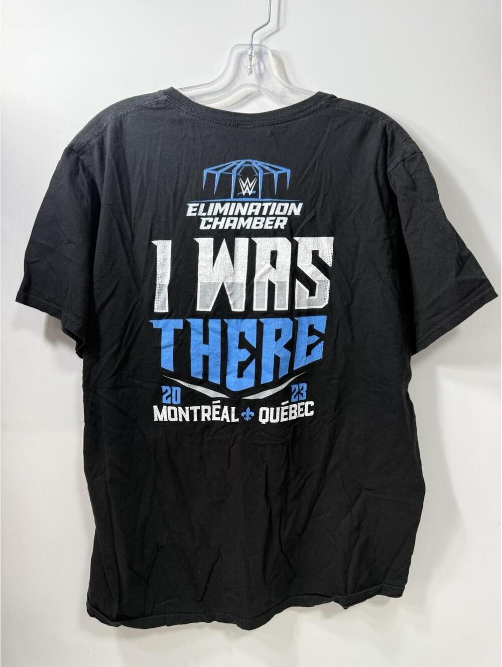 WWE ELIMINATION CHAMBER SHIRT I WAS THERE!  XL MONTRÉAL SAMI ZAYN ROMAN REIGNS